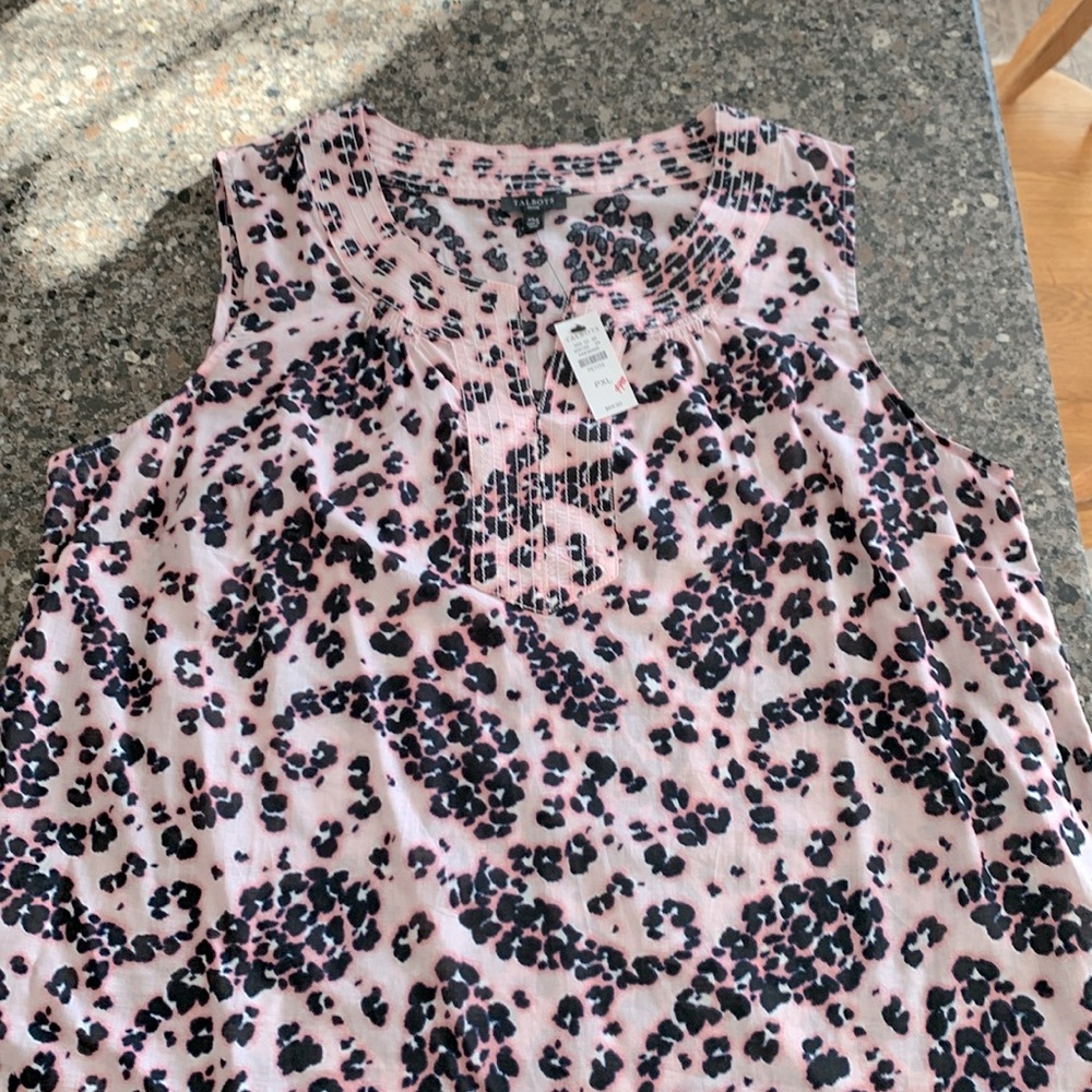 NWT Talbots sleeveless blouse. XLP.